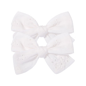2Pcs/Set Sweet Flower Print Bowknot Hair Clips for Cute Baby Girls Cotton Bows Hairpins Barrettes Headwear Kids Hair Accessories | TageUnlimited