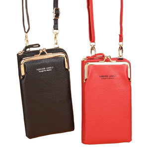 3 Style Women Bags Soft Leather Wallets Touch Screen Cell Phone Purse Crossbody Shoulder Strap Handbag for Lady | TageUnlimited