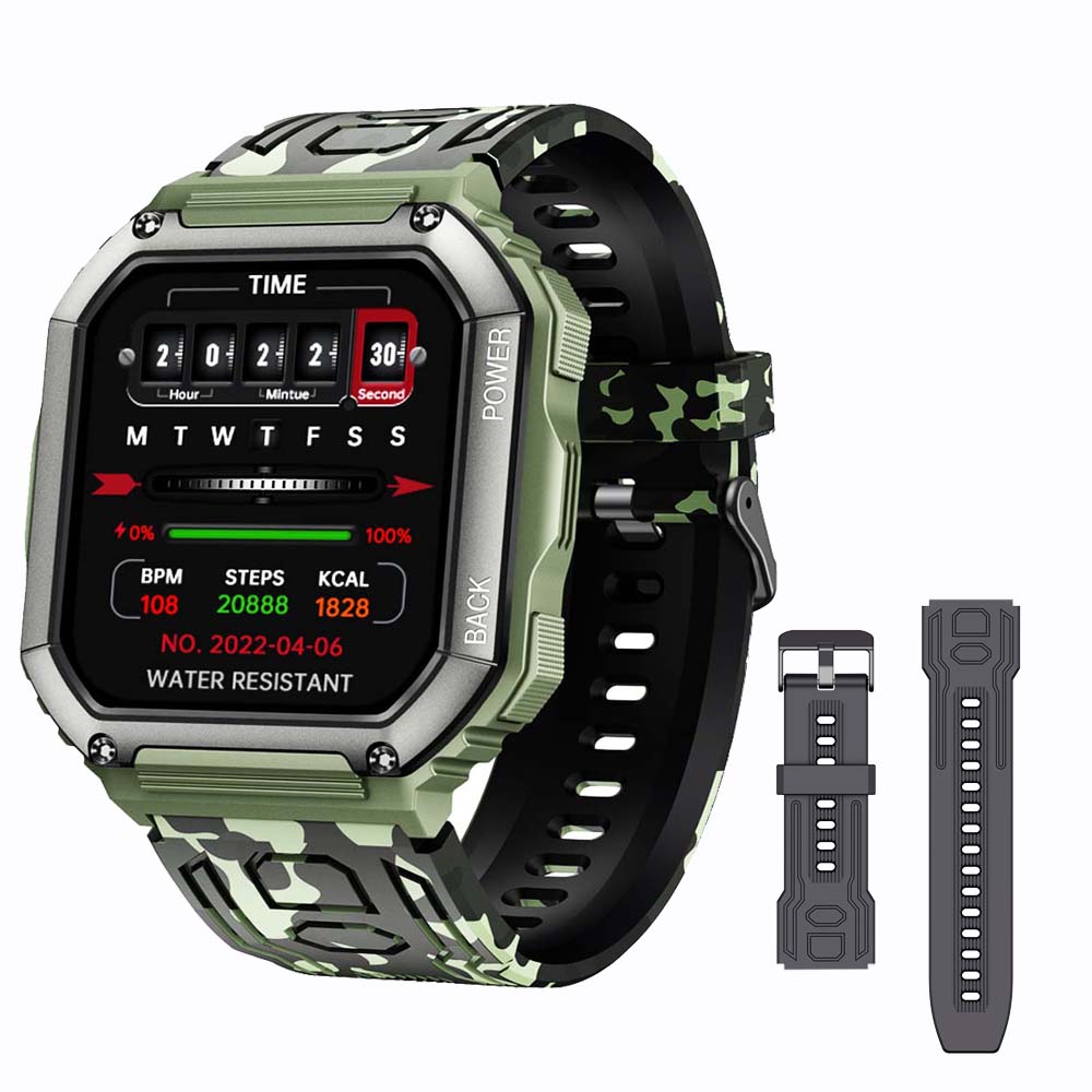Smart Watch Men Big Battery Music Play Fitness Tracker Bluetooth Dial Call Sport Smartwatch Men for IOS Android | TageUnlimited