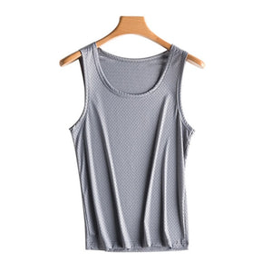 Men Casual Tank Summer Bodybuilding Fitness Muscle Singlet Man&#39;s Clothes Sleeveless Slim Fit Vest Mesh Quick-Drying Vest Hot | TageUnlimited