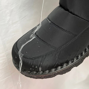 Waterproof Winter Boots for Women  New Faux Fur Long Plush Snow Boots Woman Platform Ankle Boots Warm Cotton Couples Shoes | TageUnlimited