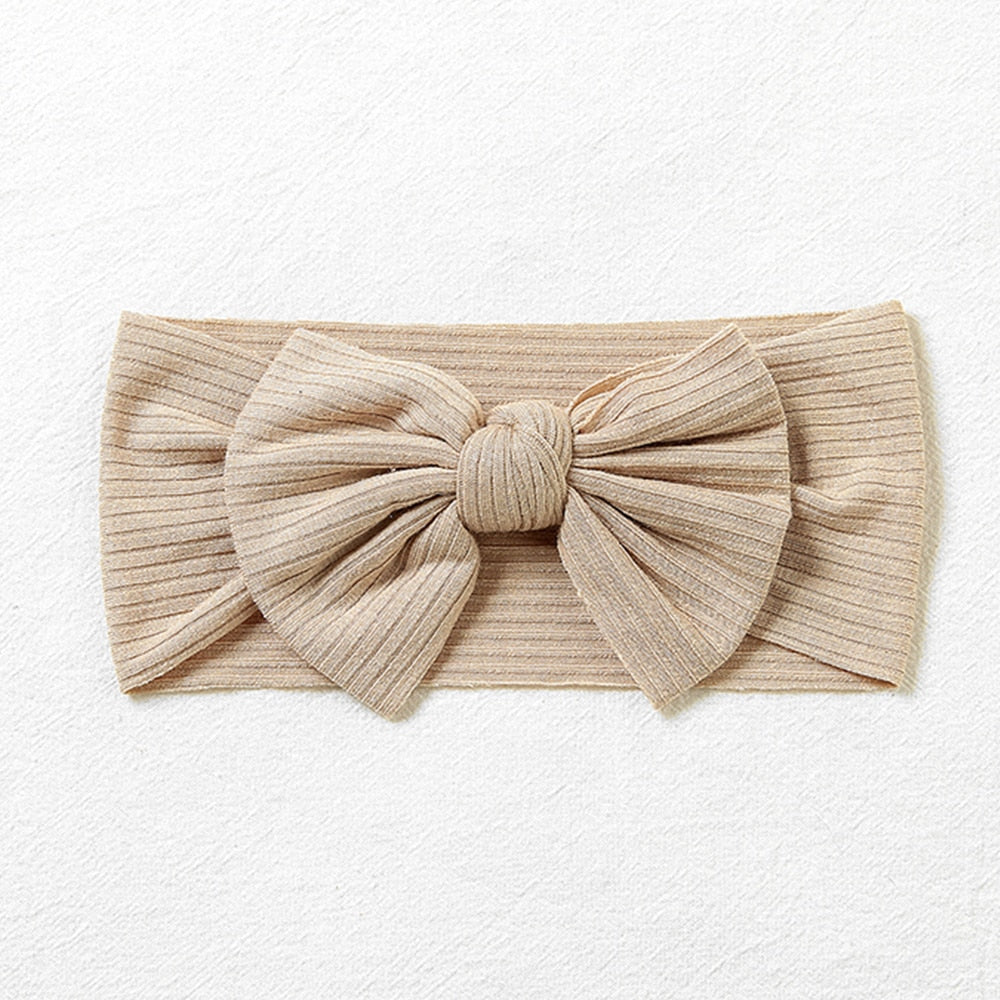 New Colors Knit Baby Headbands Rib Bow Elastic Soft Newborn Headbands for Baby Girl Children Turban Infant Kids Hair Accessories | TageUnlimited