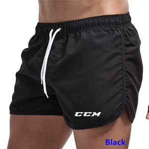 CCM Brand Men Stretch Swim Trunks Quick Dry Beach Shorts Drawstring Boxer Briefs Soccer Tennis Training Short | TageUnlimited
