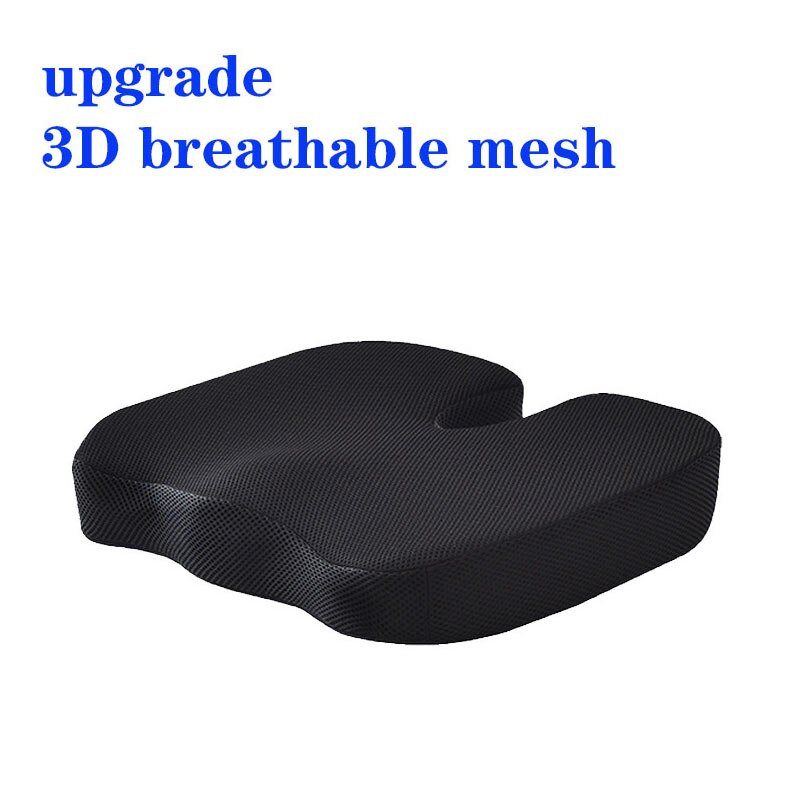 Coccyx Orthopedic Memory Foam Cushion Seat Massage Chair Gel Cushion Pad Car U-Shape Seat Cushion Travel Breathable Seat Cushion | TageUnlimited