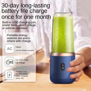 Portable Juicer Blender 300ml Electric Fruit Juicer USB Charging Lemon Orange Fruit Juicing Cup Smoothie Blender Machine | TageUnlimited