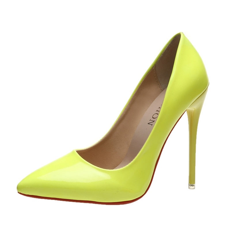 Fashion High Heels 35-45 Plus Size Women Shoes 12cm Thin Stiletto Banquet Wedding Shoes Sexy Pointed Toe Ladies Party Shoes | TageUnlimited