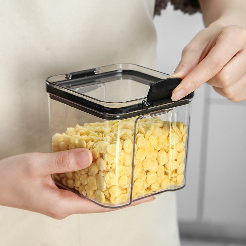 Food Storage Kitchen Containers Plastic Box Jars for Bulk Cereals Kitchen Organizers for Pantry Organizer Jars With Lid Home Set | TageUnlimited