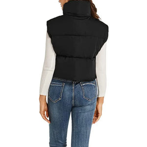 Women Autumn Winter Vest Sleeveless Jackets Waistcoat Clothing Warm Coats  Luxury Padded Puffer Vest Female Clothes