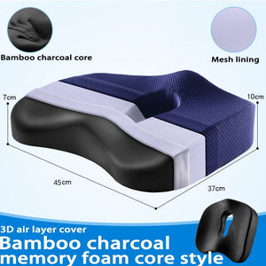 Memory Foam Seat Cushion Orthopedic Pillow Coccyx Office Chair Cushion Car Seat Pillow Wheelchair Massage Vertebrae Seat Pad | TageUnlimited
