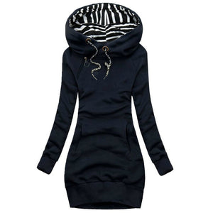 Women Sweater Dress Hooded  Spring Autumn Ladies Long Sleeve Hoodie Dress Autumn Winter Casual Slim Sweater Hoodies Dress | 0 | TageUnlimited