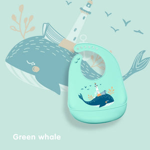 Waterproof Baby Bibs Soft Silicone Scarf Cute Cartoon Brint Baby Items Boys And Girls Adjustable Bibs Burp Sloths | TageUnlimited