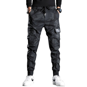 Sweatpants Men Camouflage Elasticity Military Cargo Pants Drawstring Multi Pockets Bottoms Casual Jogger Trousers | 0 | TageUnlimited