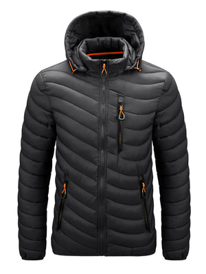 Warm Jacket Men Windbreaker  New Spring Autumn Hooded Parkas Men Fashion Casual Lightweight Cotton Padded Jacket Coat Male | TageUnlimited