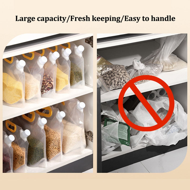 Grains Storage Packaging Bag Cereals Moisture Insect Proof Sealed Bag Thickened Portable Food Rice Bean Container Nozzle Bag | TageUnlimited