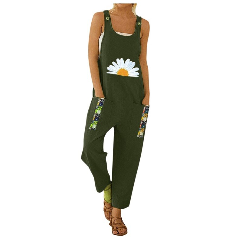 Jump Suits for Women Fashion Jumpsuits Casual Cotton Linen Women Clothing Best Seller Vetement Femme Ropa Mujer Bodysuits New | TageUnlimited
