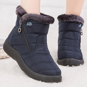 Women Boots Watarproof Ankle Boots For Winter Shoes Women Keep Warm Snow Botines Female  Luxury Zipper Winter Botas Mujer | TageUnlimited