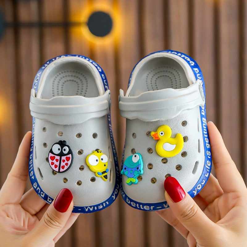 Summer Kids sandals Boys Girls Mules Cartoon baby Slippers Flat Summer Cartoon Children&#39;s Garden Shoes | TageUnlimited