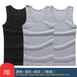 Hot Sale 3pcs / 100% Cotton Mens Sleeveless Tank Top Solid Muscle Vest Undershirts O-neck Gymclothing Tees Whorl Tops | TageUnlimited