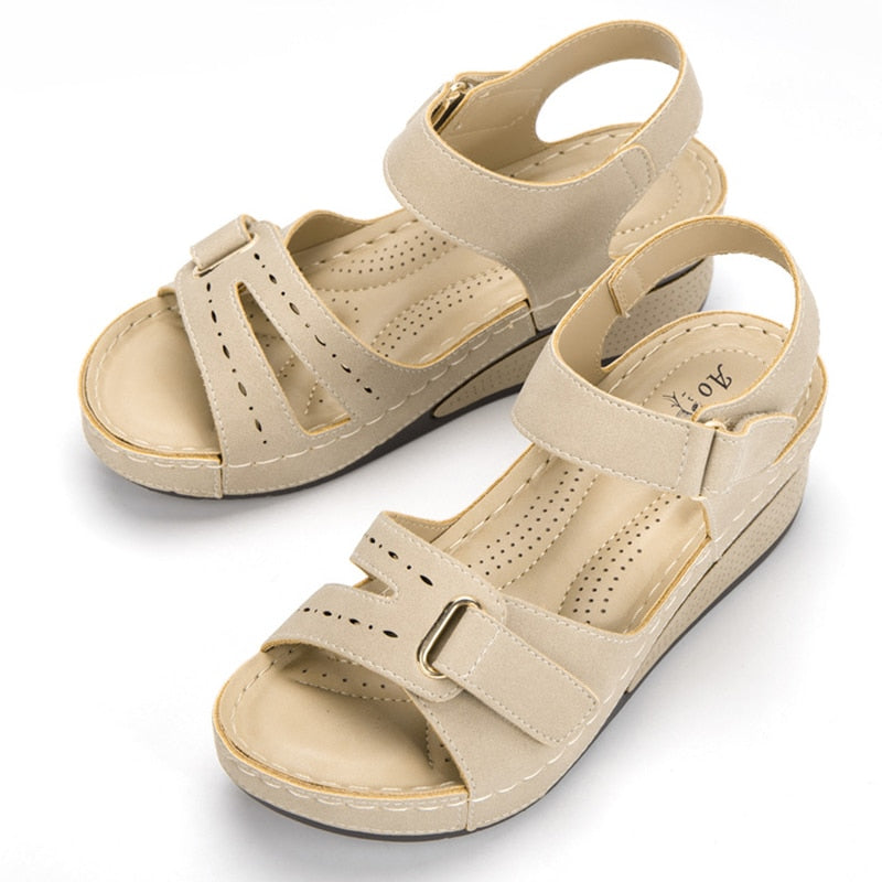 Women Sandals Soft Bottom Wedge Heels Sandals Summer Shoes Women Platform Sandalias Mujer Elegant Wedges Shoes For Women Tacon | TageUnlimited
