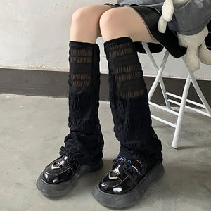 Lolita Leg Warmers Women Long Socks Knitted Warm Foot Cover White Arm Warmer Ladies Autumn Winter Crochet Socks Boot Cuffs | TageUnlimited