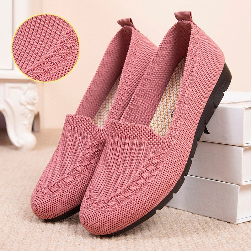 Mesh Breathable Sneakers Women Breathable Light Slip on Flat Casual Shoes Ladies Loafers Socks Shoes Women Zapatillas Mujer | TageUnlimited