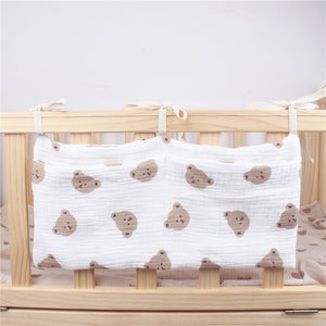 Portable Baby Crib Storage Bag Nappy Organizer Multifunctional Newborn Bed Headboard Diaper Bag for Kids Baby Items Bedding | TageUnlimited