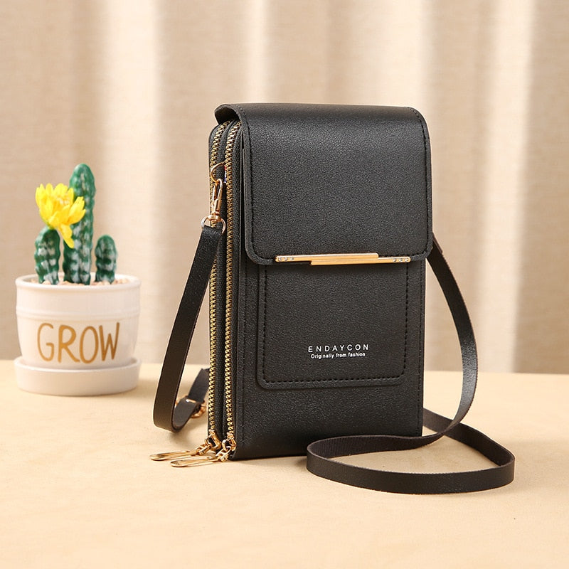 3 Style Women Bags Soft Leather Wallets Touch Screen Cell Phone Purse Crossbody Shoulder Strap Handbag for Lady | TageUnlimited