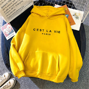 Streetwear Hoodies Letter Printed Women Sweatshirt Autumn Winter Long Sleeve Harajuku Pullovers Hooded Sweater sudadera mujer | 0 | TageUnlimited