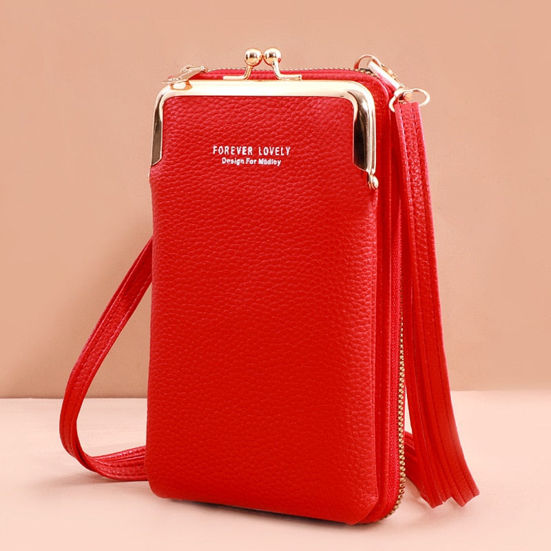 3 Style Women Bags Soft Leather Wallets Touch Screen Cell Phone Purse Crossbody Shoulder Strap Handbag for Lady | TageUnlimited