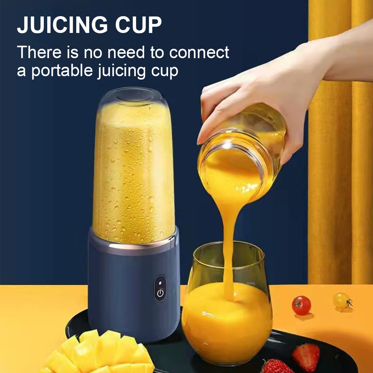 Portable Blender Bottle Electric 6 Blades Multifunction Juice Blender Fresh Juice Smoothie Blender Ice CrushCup Food Processor | TageUnlimited