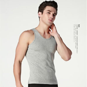 Hot Sale 3pcs / 100% Cotton Mens Sleeveless Tank Top Solid Muscle Vest Undershirts O-neck Gymclothing Tees Whorl Tops | TageUnlimited