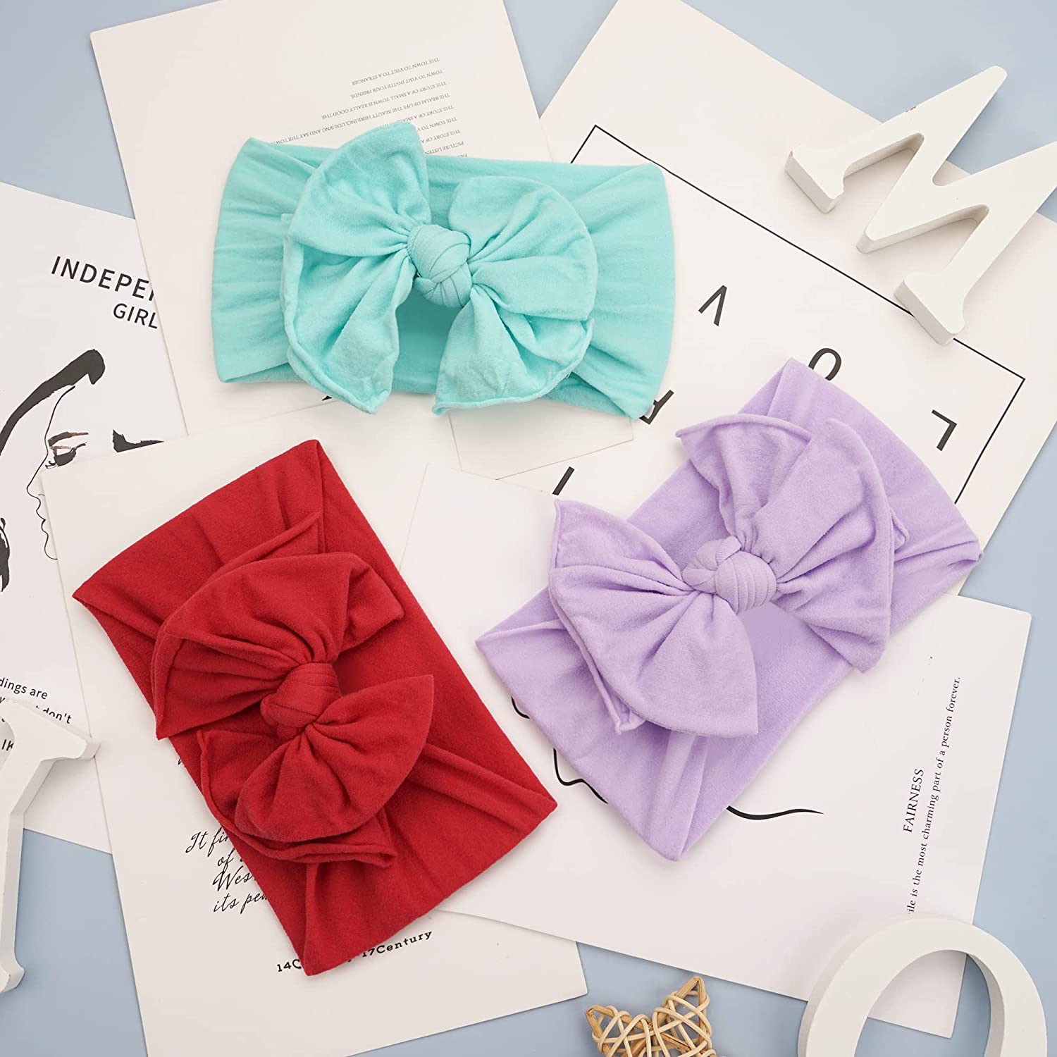 Baby Headband Newborn Soft Elastic Baby Turban Headband Bowknot Headbands for Baby Girls | TageUnlimited