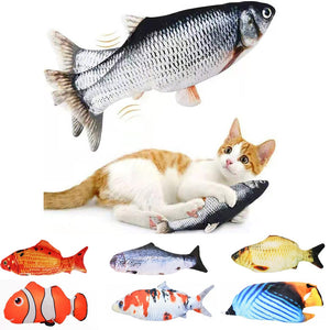 Cat Toys Electric Fish With USB Charging Built-In Lithium Battery Simulation Realistic Pet Molar Interactive Toys Pet Supplies | TageUnlimited