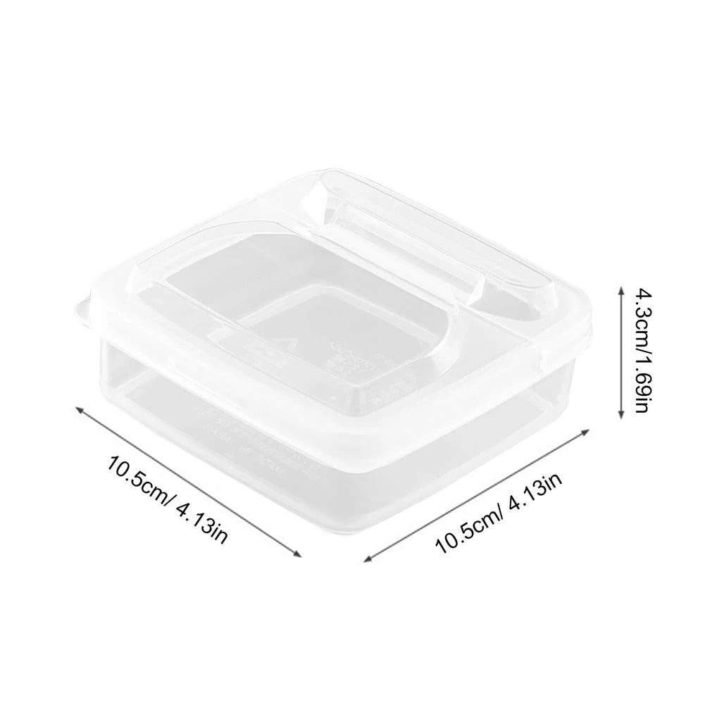 1PCS Butter Cheese Storage Box Portable Refrigerator Fruit Vegetable Fresh-keeping Organizer Box Transparent Cheese Container | TageUnlimited