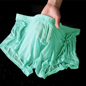 Men Briefs Wet Seductive Sexy Boxers Thin Transparent Underwear Shorts Trunks Gays Clothes Sissy Panties Fashion Bottom Shorts | TageUnlimited