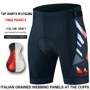 Three Pockets Breathable Men Cycling Shorts Shockproof Mountain Bike Shorts Summer Quick Dry MTB Shorts With Coolmax Gel Padded | TageUnlimited