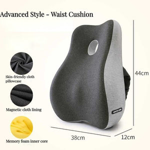 Memory Foam Office Chair Cushion Car Seat Support Waist Pillow Massage Lumbar Orthopedic Pillow Buttock Coccyx Cushion Back Pads | TageUnlimited