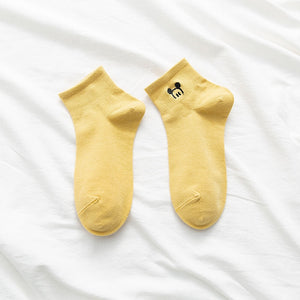Disney Embroidered women socks shallow mouth Korean cute Japanese tide summer thin Cotton Funny street adult short boat sock | TageUnlimited