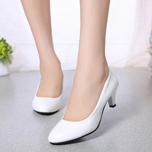 Female Pumps Nude Shallow Mouth Women Shoes Fashion Office Work Wedding Party Shoes Ladies Low Heel Shoes Woman Autumn | TageUnlimited
