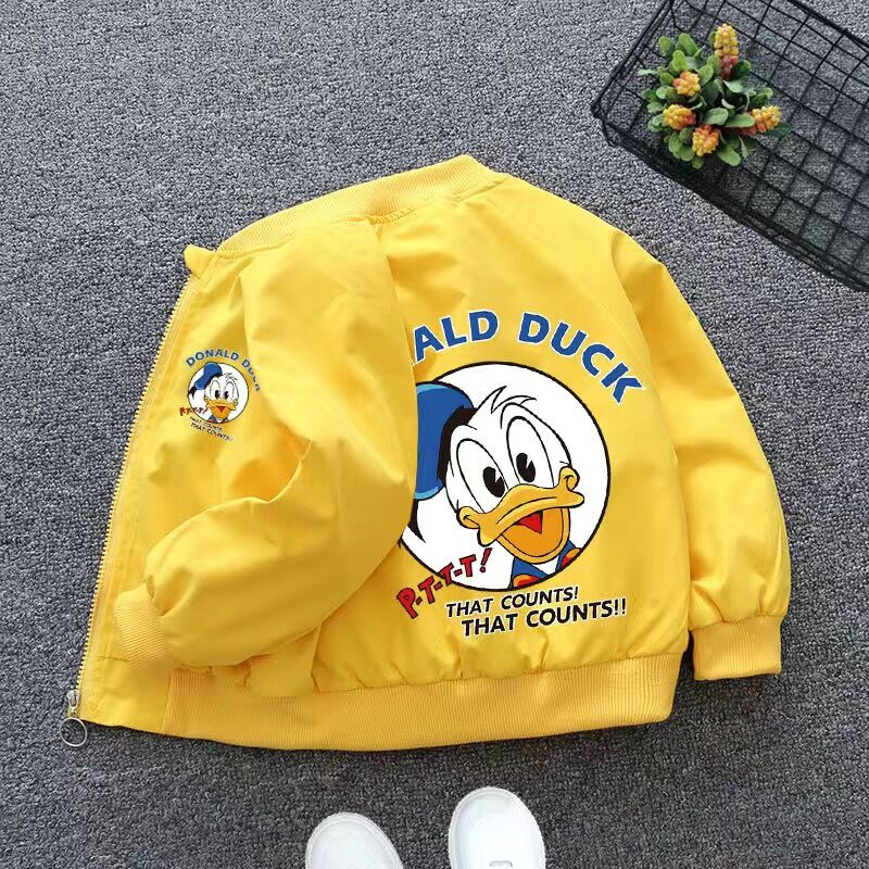 Spring Baby Boys Girls Coats Cartoon Mickey Zipper Hoodies Jacket For Kids Sweatshirt Children Windbreaker Outerwear 1-6 Years | TageUnlimited