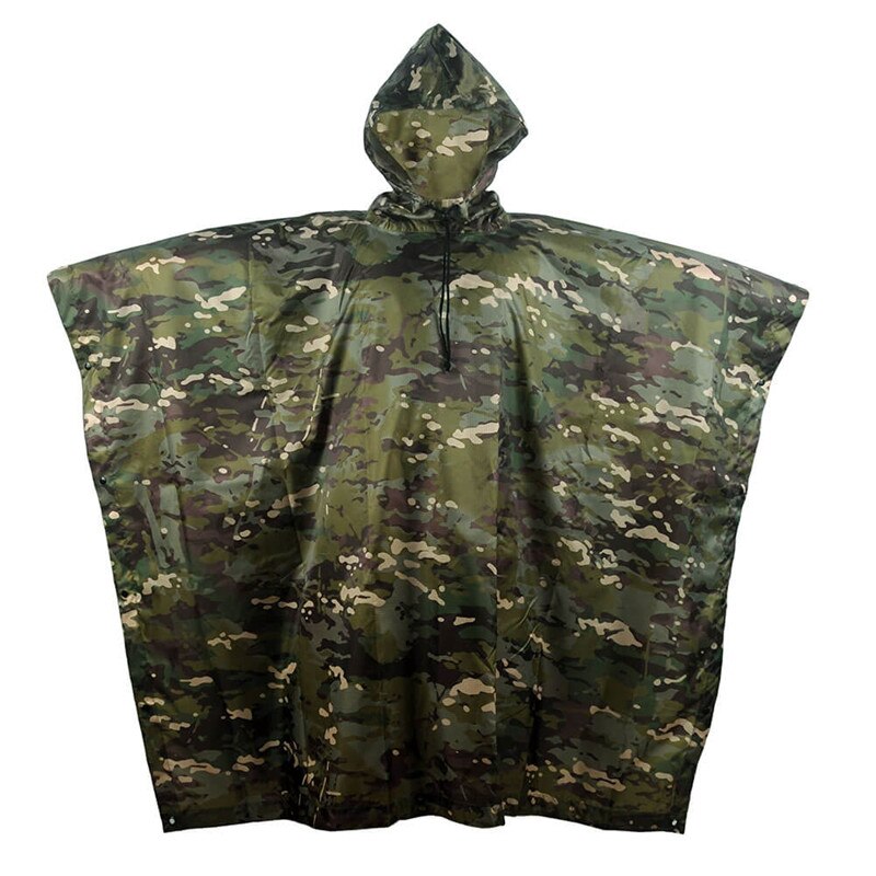 Impermeable Raincoat Poncho Outdoor Military Tactical Rainwear Camping Hiking Hunting Ghillie Suits Travel Umbrella Rain Gear | TageUnlimited