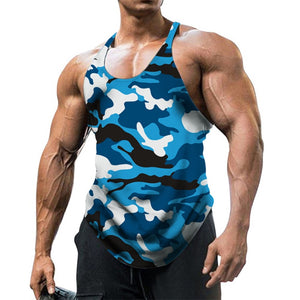 Camouflage Summer Fitness Tank Top Men Bodybuilding New Gyms Clothing Fitness Men Shirt Slim Fit Vests Mesh Singlets Muscle Tops | TageUnlimited
