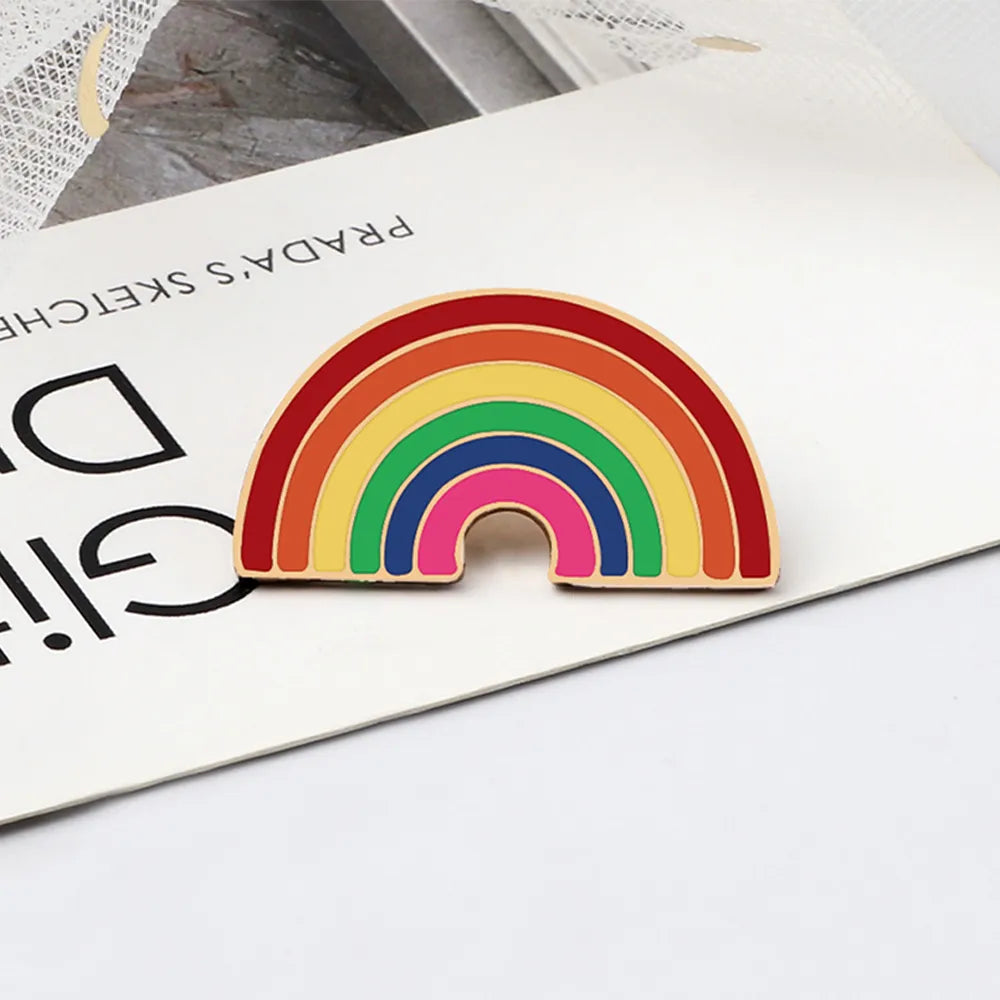LGBTQ Custom Enamel Pins Pride Lesbian Gay Rainbow Flag Brooch Pansexual Asexual Bisexual Transgender Symbol Heart Badge Jewelry