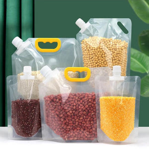 Grains Storage Packaging Bag Cereals Moisture Insect Proof Sealed Bag Thickened Portable Food Rice Bean Container Nozzle Bag | TageUnlimited
