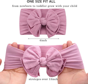 Baby Headband Newborn Soft Elastic Baby Turban Headband Bowknot Headbands for Baby Girls | TageUnlimited