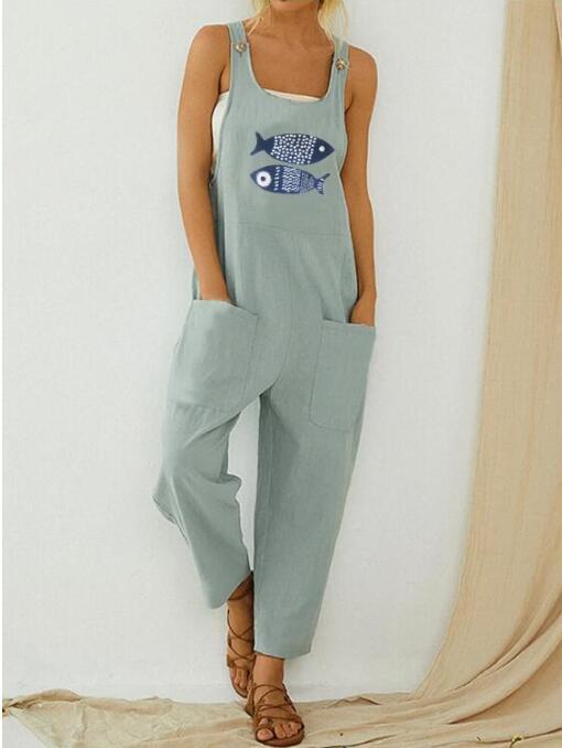 Jump Suits for Women Fashion Jumpsuits Casual Cotton Linen Women Clothing Best Seller Vetement Femme Ropa Mujer Bodysuits New | TageUnlimited