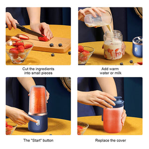 Portable Blender Bottle Electric 6 Blades Multifunction Juice Blender Fresh Juice Smoothie Blender Ice CrushCup Food Processor | TageUnlimited