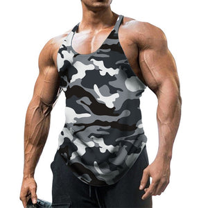 Camouflage Summer Fitness Tank Top Men Bodybuilding New Gyms Clothing Fitness Men Shirt Slim Fit Vests Mesh Singlets Muscle Tops | TageUnlimited