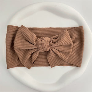 New Colors Knit Baby Headbands Rib Bow Elastic Soft Newborn Headbands for Baby Girl Children Turban Infant Kids Hair Accessories | TageUnlimited