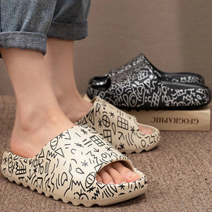 Men/Women Beach Slippers Luxury Brand Fashion Sandals Outdoor Indoor Non-Slip New Designer Ladies Slides Platform Shoes | TageUnlimited